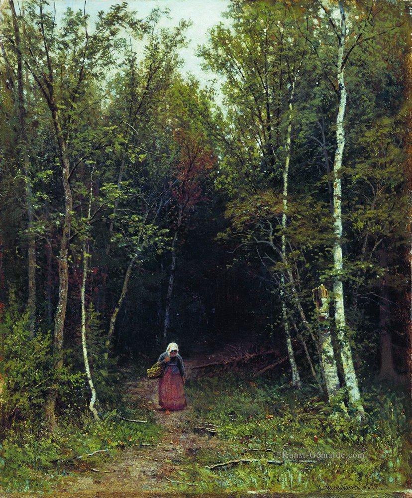 Landschaft mit einer Frau 1872 Iwan Iwanowitsch Ölgemälde